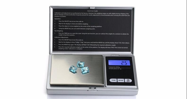 Weigh Scales Black Blade Series Bl-100-Blk Digital Pocket Scale, 500 by 0.1 G (BRS-PS02)