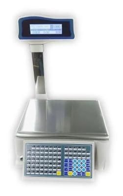 General Weighing Scale Grey Barcode Label Scale for Supermarket Barcode label Weighing Scale with Printer