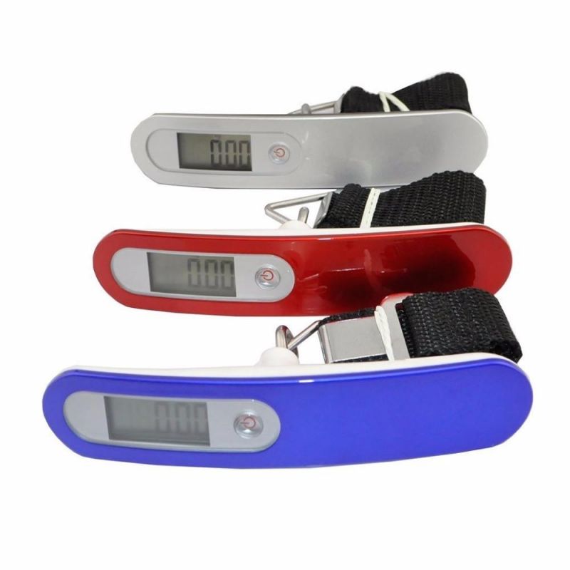 Pocket Electronic Digital 0.01kg/50kg Hanging Luggage Weight Scale Red Libra