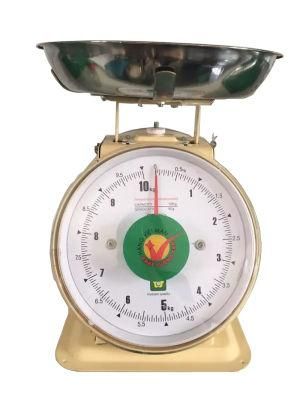 Good Quality Durable Mechanical Double Dial Spring Scale with Tray
