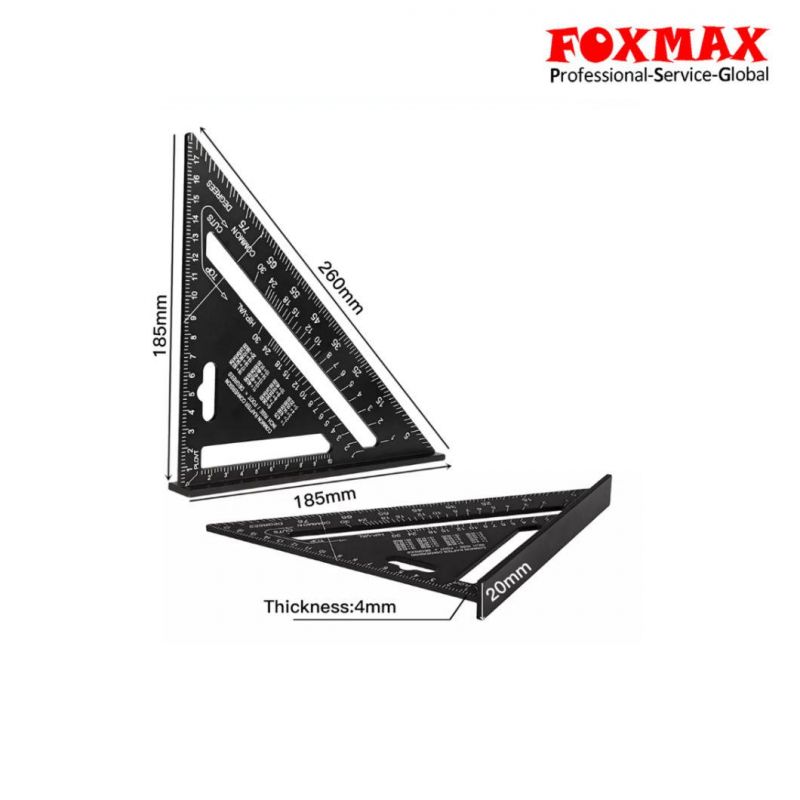Stainless Steel Triangle Ruler Squares Protractor Measuring Tools (FX-S20)