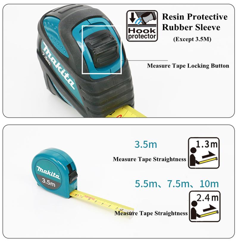 Hot Selling Original Makita Measure Tape Imported Stainless Steel Durable High Precision Tape