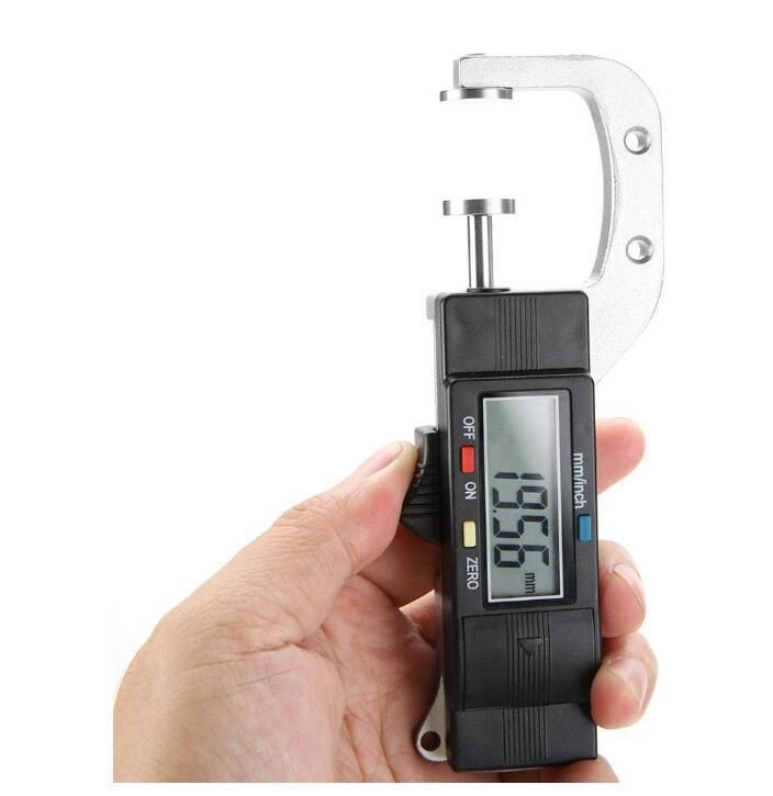 Digital Thickness Gauge, Horizontal Type Electronic Digital Display Caliper Thickness Gauge Measuring Tool 0-25mm