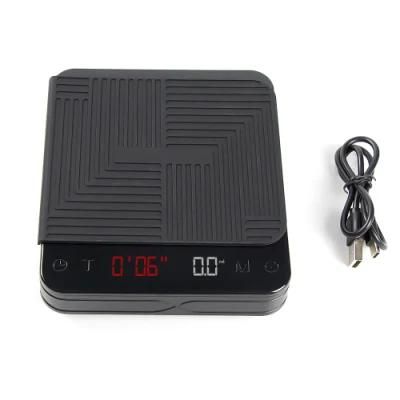 Electronic LED Charging Kitchen Food Coffee Scale Digital with Timer Touch Screen