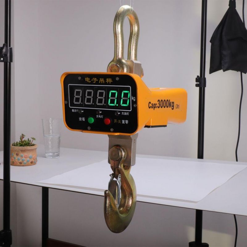 China Factory Supply Directly Digital Crane Scale Electronic Hanging Scale with LED