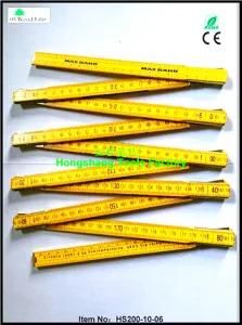 Wooden 2 Meters 10 Sections Folding Measuring Rule