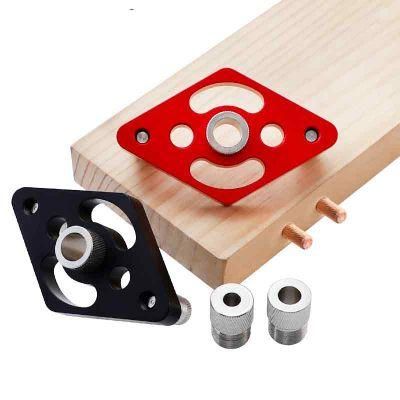 Woodworking Straight Hole Punch Locator Aluminum Alloy Log Tenon Puncher Log Pin Puzzle DIY Woodworking Tools