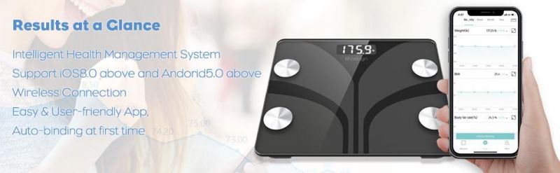 Bl-8001 Body Fat Bathroom Digital Weighing Scales for Sale