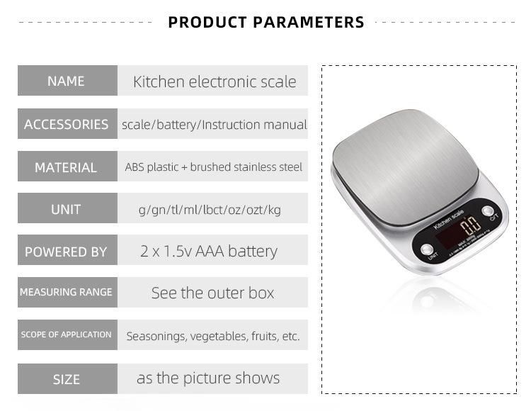 Amazon Hot 10kg Digital Weighing Scales Electronic Food Kitchen Scale