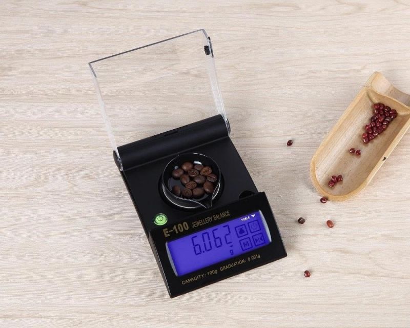 Fashion Design Mini Electronical Pocket Digital Scale High Precision Super Large Touch-Screen with Blue Backlight