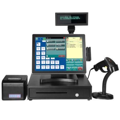 12, 15, 17inch Flat Screen Capacitive Touch Complete Restaurant POS System, POS Hardware, Epos