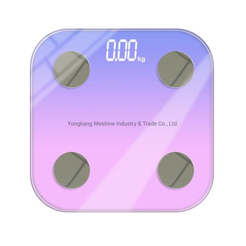 Bluetooth Body Fat Scale with LED Display and Tempered Glass Platform