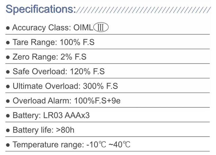 Overload Alarm 100kg 150kg 200kg Digital Hanging Scale