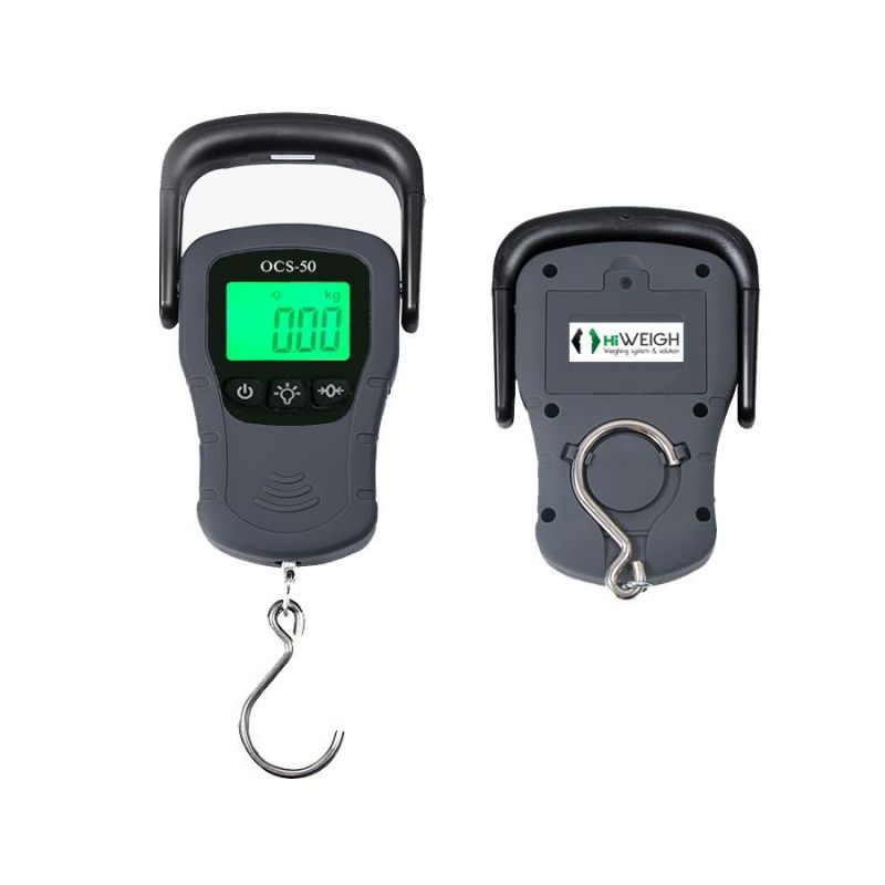 50kg Portable Electronic Travel Hanging Digital Luggage Scale Walmart with AA Battery