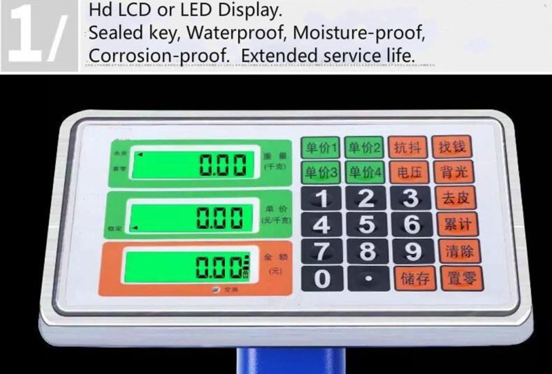 150kg 200kg 300kg Calibration of Tcs A12 Indicator Platform Scale