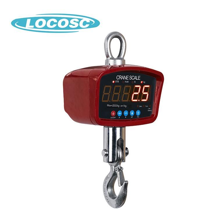 Electronic Digital Small Ocs Hanging Crane Scale (100kg ~ 2000kg)