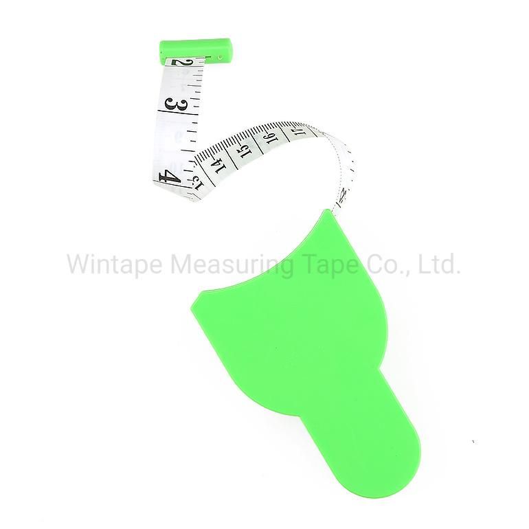 60 Inch 1.5m Green Plastic Retractable Body Waist Tape Measure