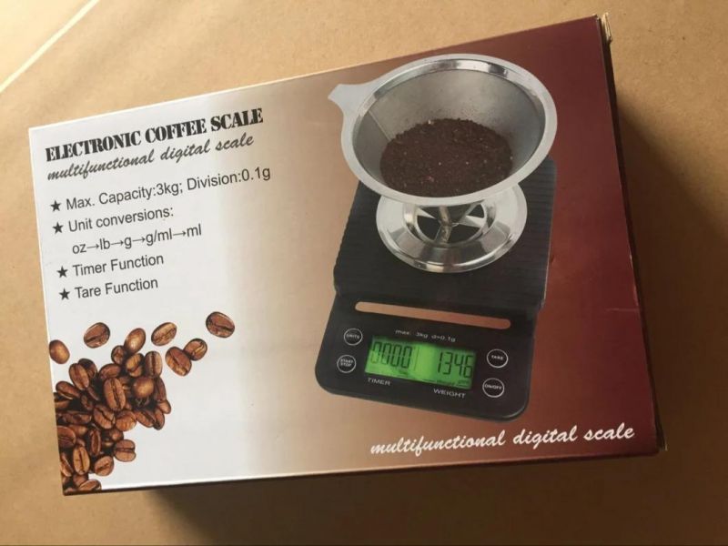 Digital Food Kitchen Scale Stainless Steel Coffee Scale