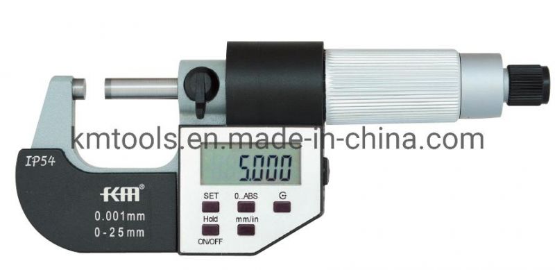 25-50mm Digital Outside Micrometer with Five Buttons