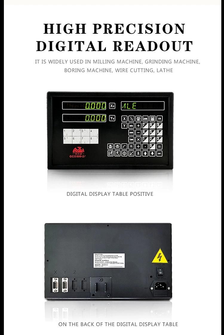 2 Axes LCD Dro Digital Readout for Grinder and Milling Machine