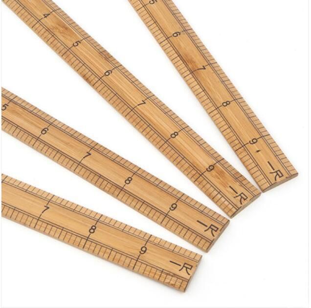 Good Quality Bamboo Ruler Inch Tailor′s Ruler Measure Clothing Ruler Cloth Piece Straight Ruler Market Inch 1 Meter 1 Foot