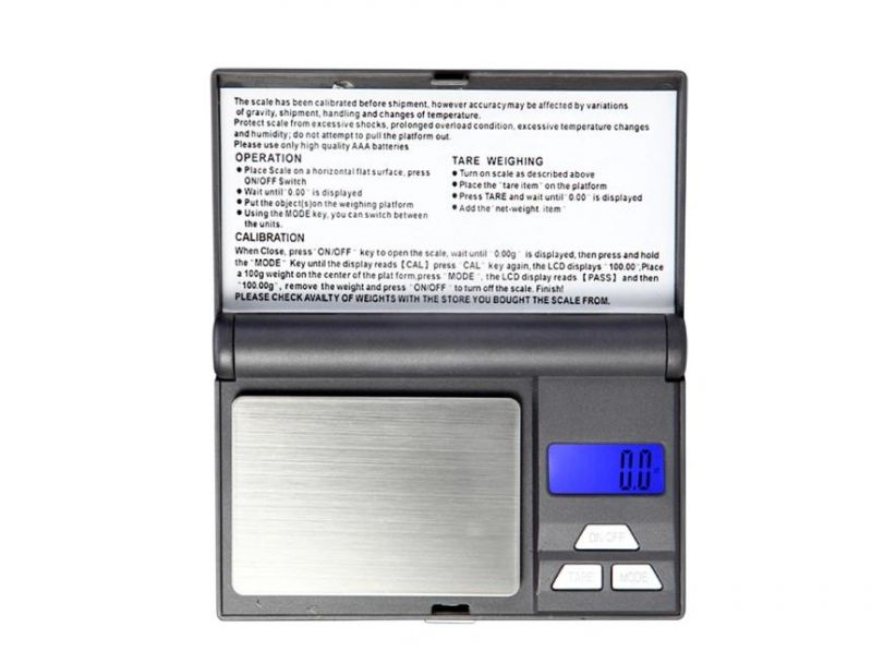 High Quality LCD Display with Blue Backlight Digital Pocket Mini Electronic Scale 0.01g/0.1g