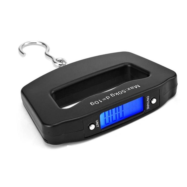 50kg Smart Digital Luggage Portable Fishing Scale with Strap/Hook