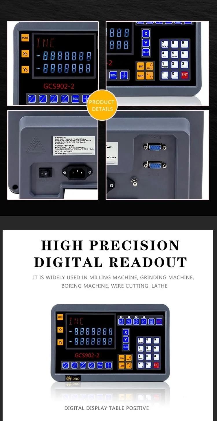 Factory Digital Readout Display Speed 2 Axis Dro for Milling Lathe