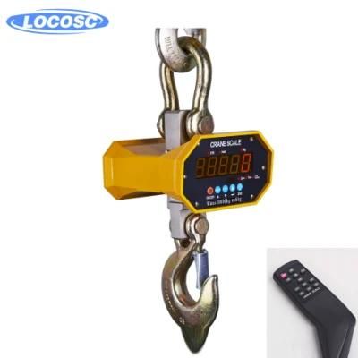 Hermetically Sealed Alloy Steel Ocs SL 3t 5t 10t Heavy Duty LED Display Bluetooth Crane Scale