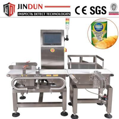 Food Industry Processing Line Auto Conveyor Belt Check Weigher Machine