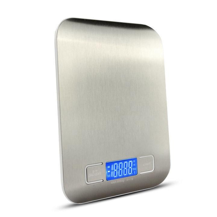 Multi-Function Digital LCD Display Stainless Steel Platform Food Kitchen Scale