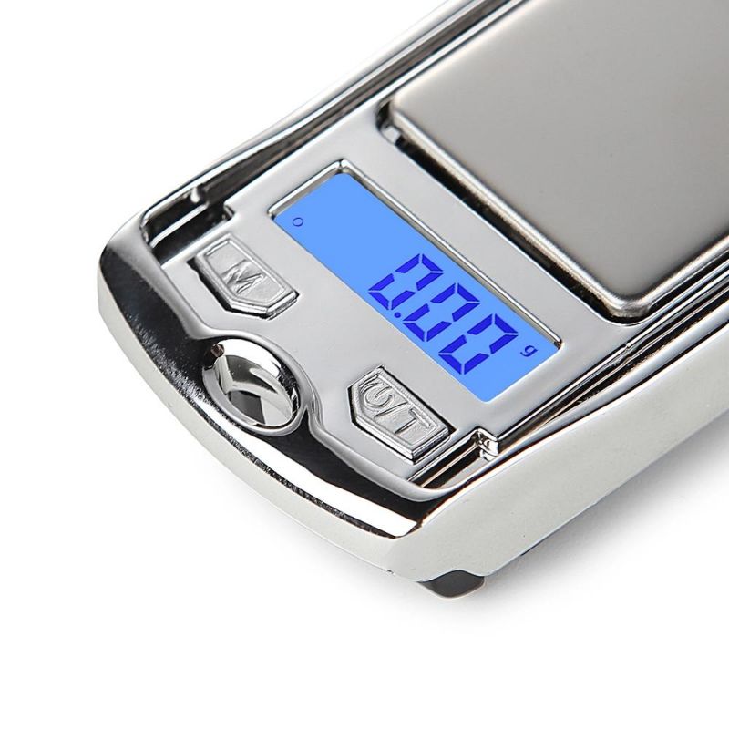 Car Key Shape Electronic Digital Weight Pocket Jewelry Scale for Diamond