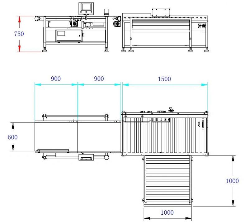 Dynamic Online Check Weigher Machine From China