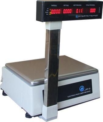 2021 Supermarket Barcode Weighing Scale with Scanner Double Printer Label and Receipt Printing Scale