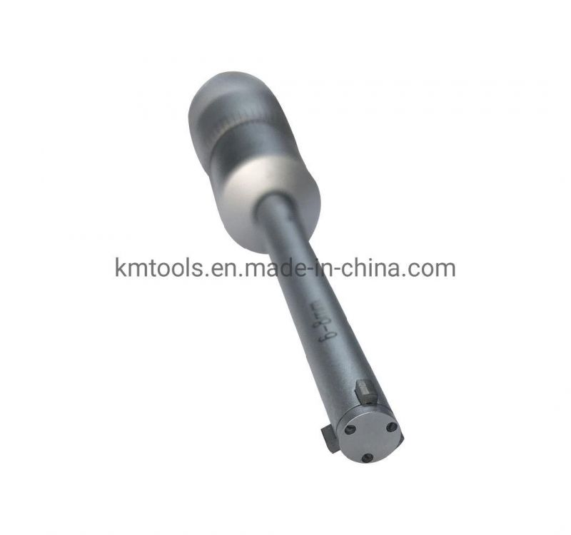 6-8mm Three-Point Internal Micrometer with 0.001mm Graduation