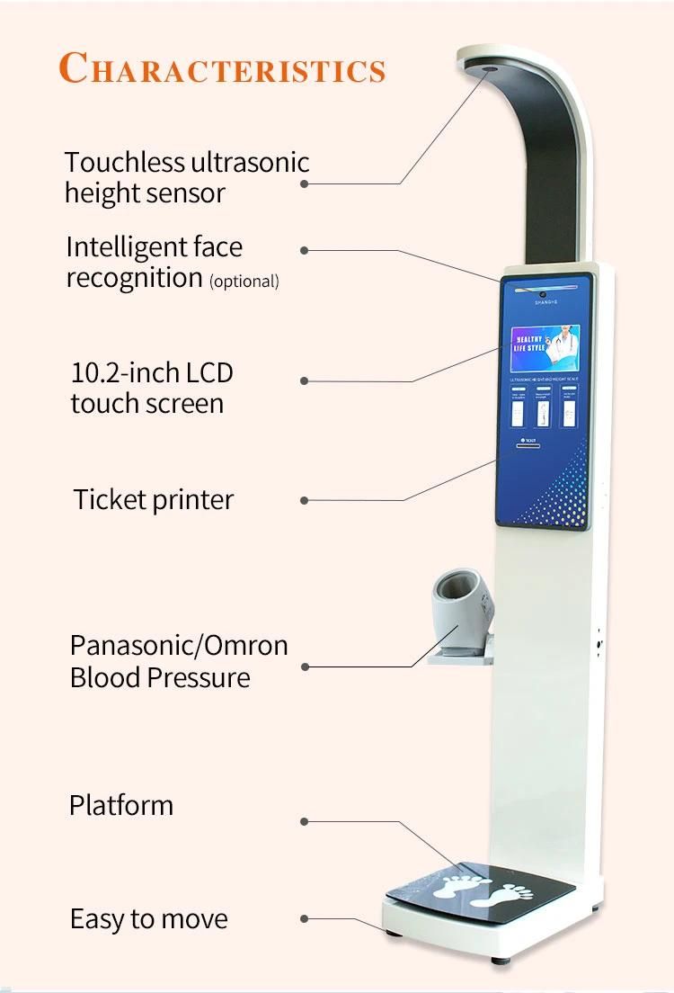 Ultrasonic Weight and Height Machine and Blood Pressure Measuring Scales