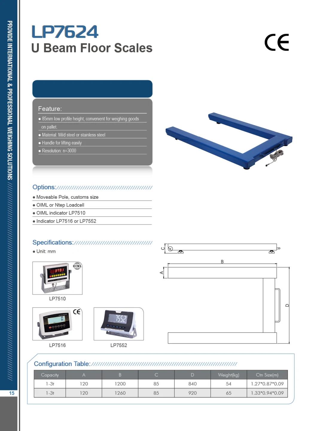 Excellent Quality Stainless Steel 1-3t Pallet Scale