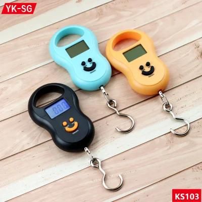 Fish Hook Electronic Weighting Luggage Scales Mini Digital Hand Held Hook 50kg Electronic Weigh Scale