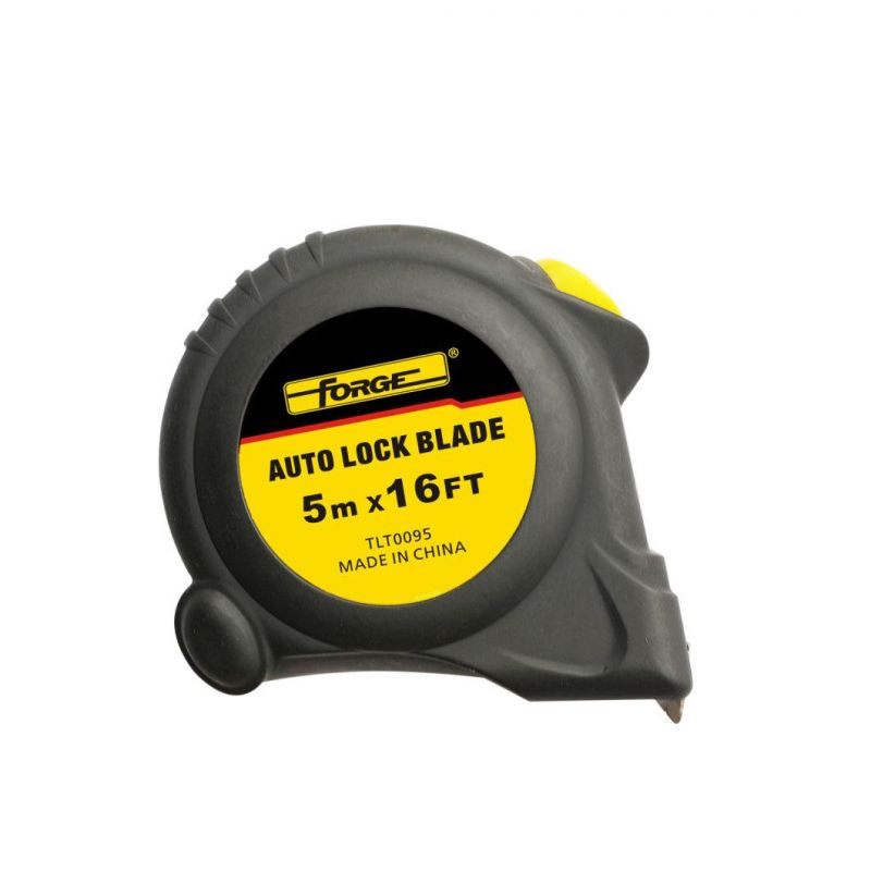 High Quality 5m Auto Lock Steel Tape Measure with Double Marked Blade