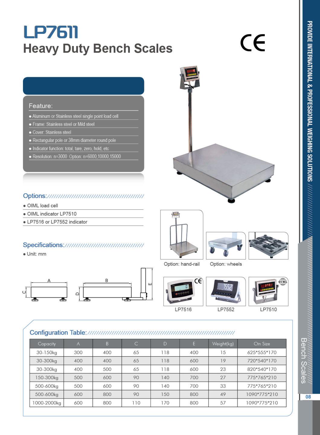 Lp7611 Digital Scale, Digital Weighing Scale, Digital Bench Scale