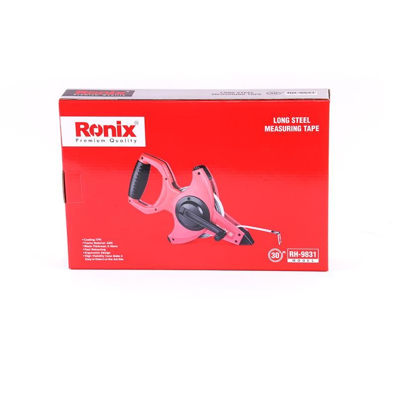 Ronix Measuring Tools Model Rh-9831 ABS/PVC 30m Steel Measuring Tape
