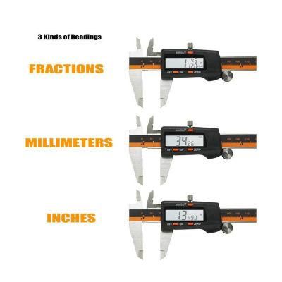 500-196-20 Digital Caliper, Stainless Steel, Battery Powered, Inch/Metric, 0-6&quot; Range, +/-0.001&quot; Accuracy, 0.0005&quot; Resolution
