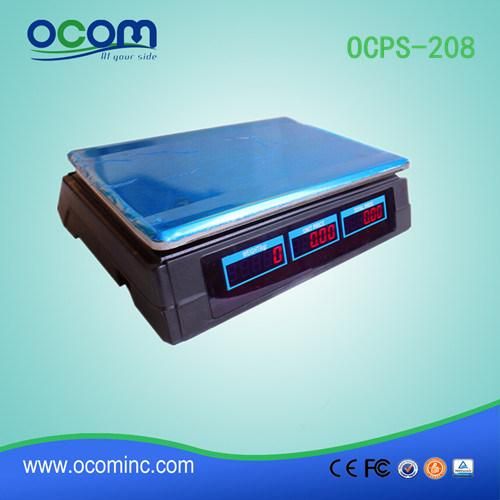 30kg 35kg 40kg Electronic Weighing Computing Price Scale (OCPS-208)