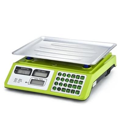 Green Colour Electronic Weighing Scale Price Computing Scale Reasonable Price Vibra Weighing Scale