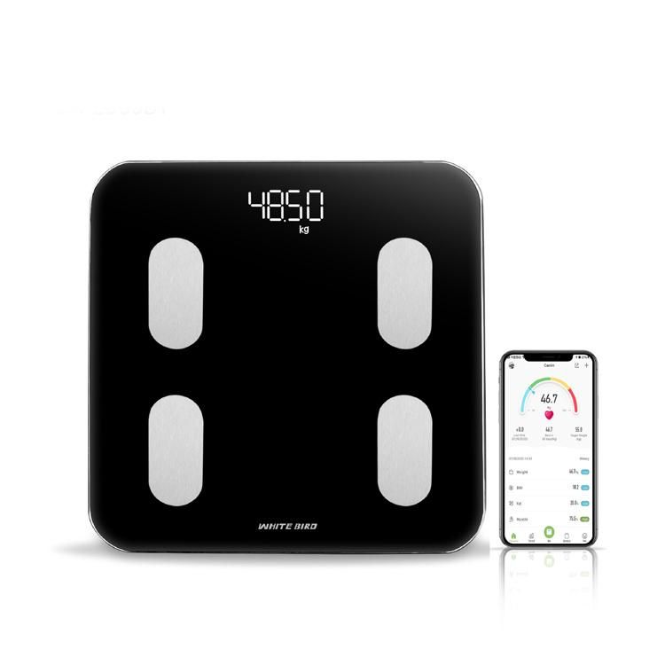 Digital Bathroom Smart Body Fat Scale, BMI Weighing Scales Body with Tempered Glass, Body Composition Analyzer