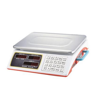 Electronic Price Computing Scale Cheap 30kg/40kg Digital with Backlight Weigh Meat and Fruit Scale for Supermarket Retail