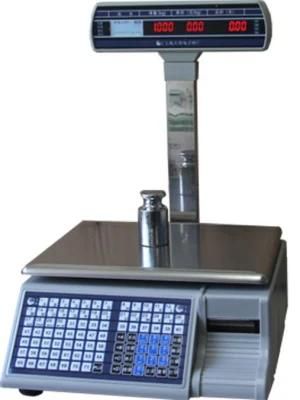 Electronic Digital Barcode Label Printing Scale Cash Register Scale for Supermarkets