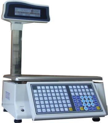 Supermarket Price Computing Scales Label Printing Hanging Scale for Fish Vegetables