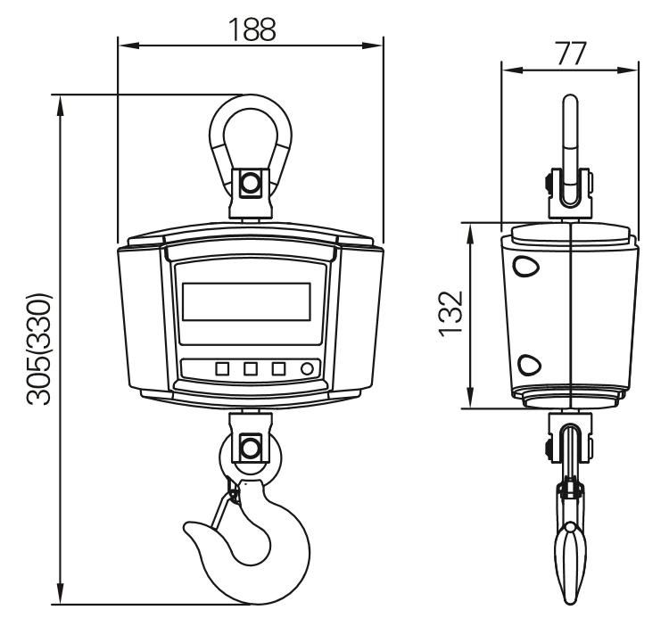 Quality-Assured Heat Resistant Portable Mini Crane Scale