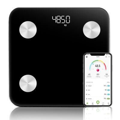 Amazon Top Seller Batteries LCD/LED Digital Wireless Calibration Glass Smart Scale Body Scale Weighing Scale